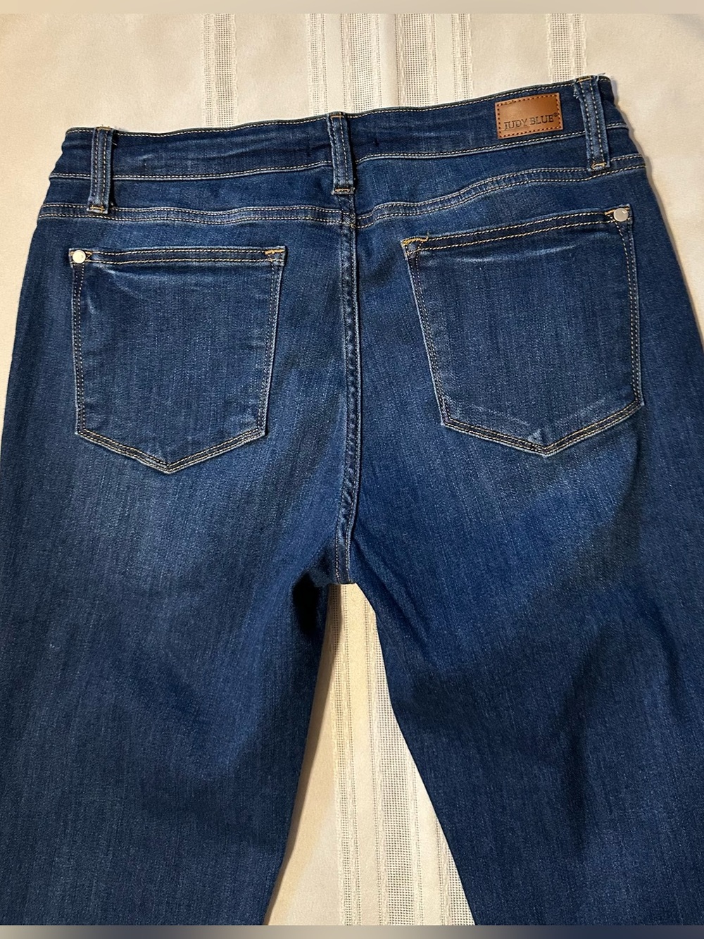 Judy Blue Straight Fit Medium Wash Denim Jeans Women’s 13/31 - Picture 11 of 16